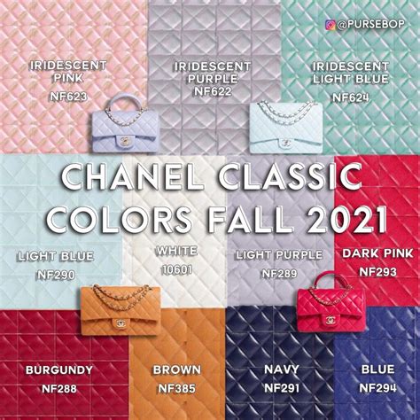 code colour chanel|Chanel bag color chart.